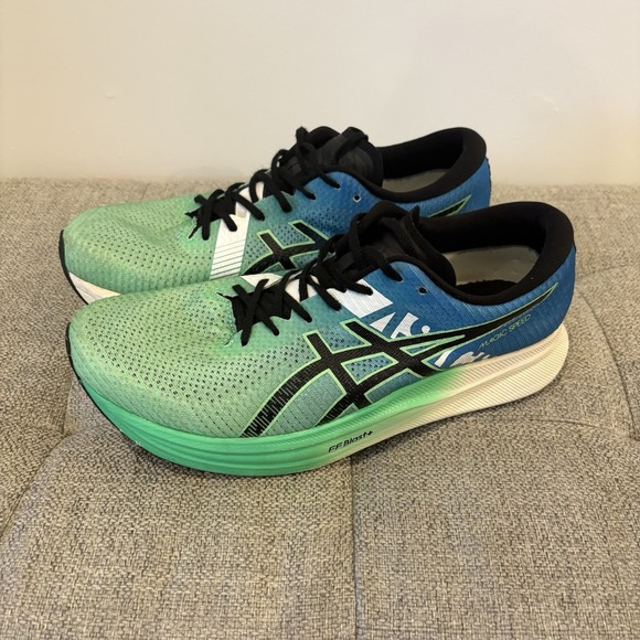 Asics Other - ASICS Men's MagicSpeed2Ekiden Running Shoe Sz11 Rare Discontinued BlueGreenBlack